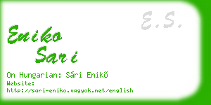 eniko sari business card